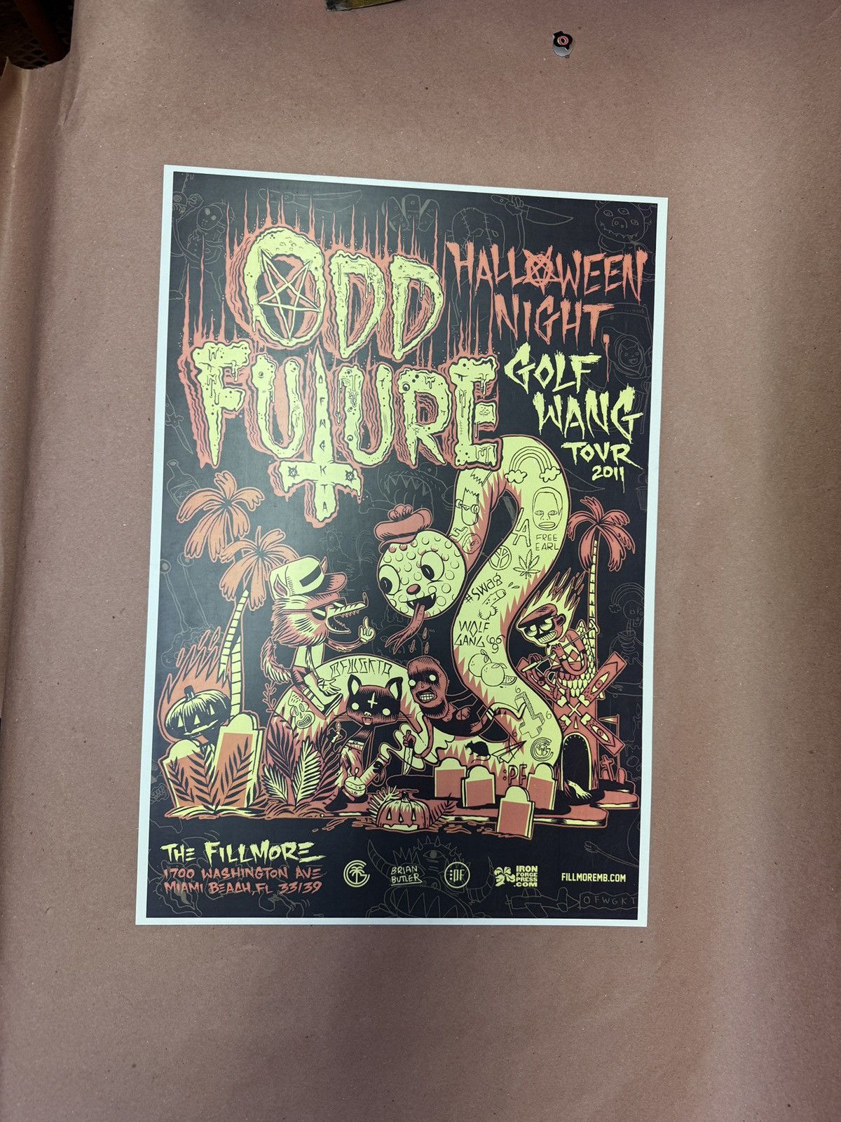 Odd Future X Tyler The Creator Odd Future Golf Wang Tour 2011 Miami Halloween