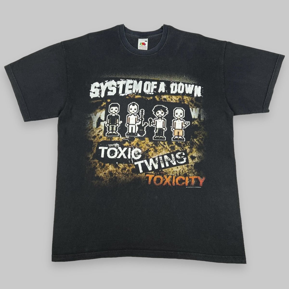 Band Tees Vintage 2001 System Of A Down Toxic Twins Euro T Shirt Hoodie, Sweatshirt | FlexRushtees.com
