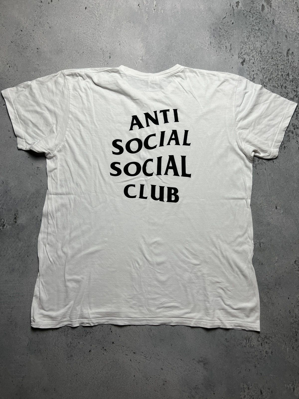 Anti Social Social Club Anti Social Social Club Logo White Bootleg Tee Xl Xxl Hoodie, Sweatshirt | FlexRushtees.com