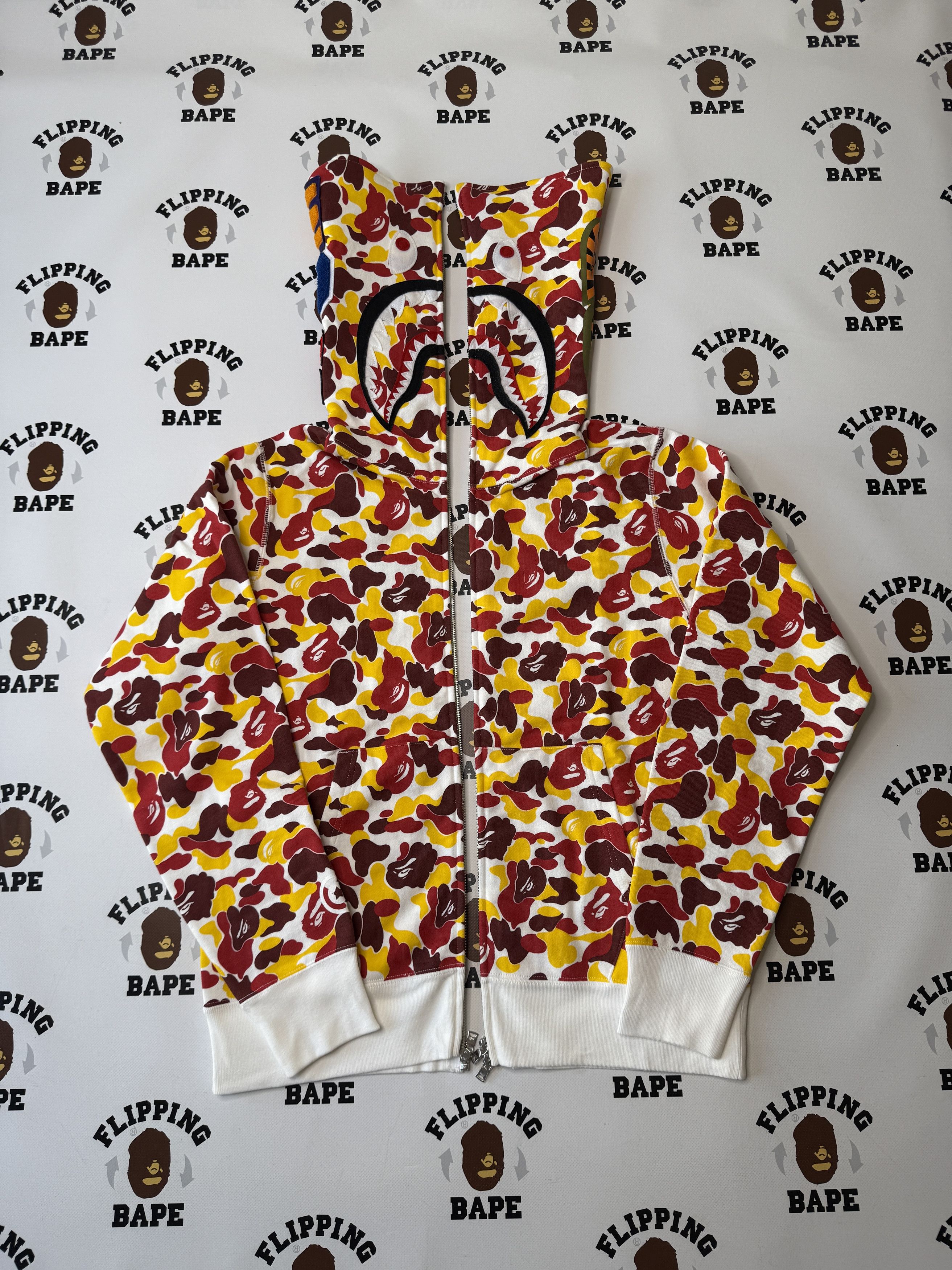 Bape Beijing Separate Shark Full Zip Hoodie T-Shirts, Sweatshirt | FlexRushtees.com