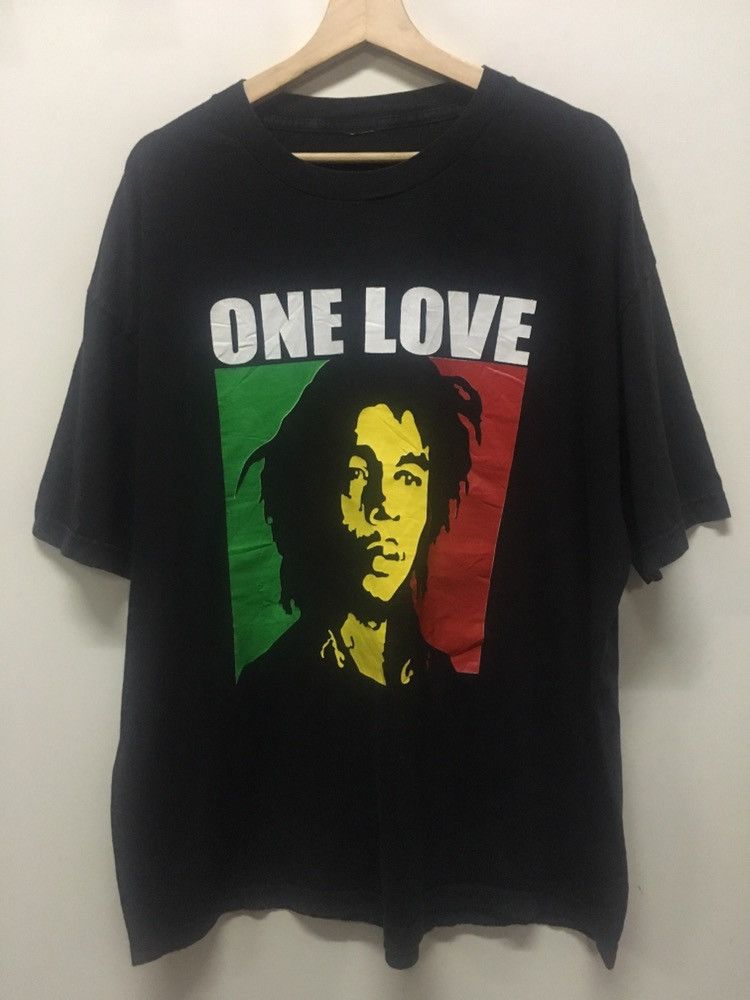 Vintage Vtg 90 S Bob Marley T Shirt Rasta One Love Peace Reggae Rare Hoodie, Sweatshirt | FlexRushtees.com