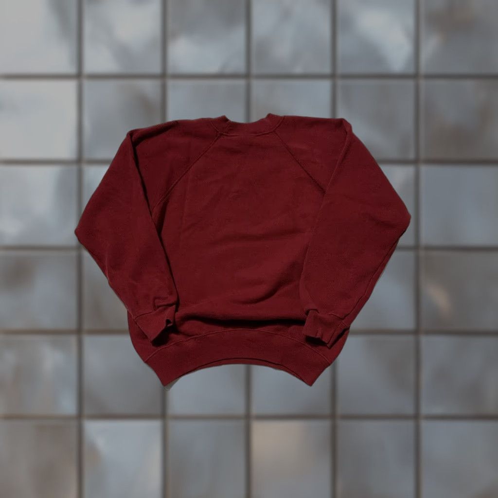 Vintage Hanes The Bank Of California 50 50 Crewneck Sweatshirt Sz S Maroon 80s 70s Mens Sweats