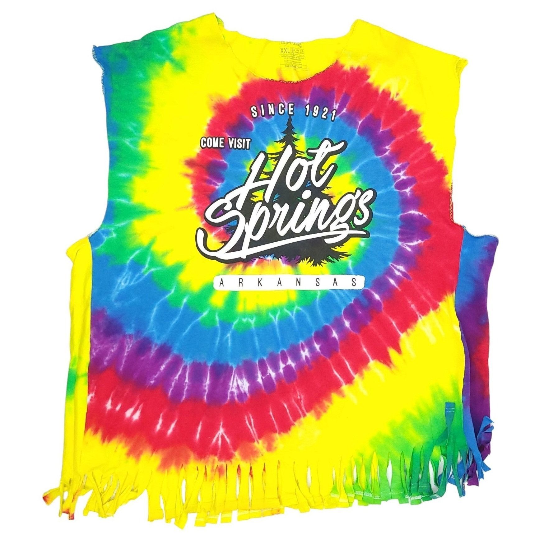 Other Dyenomite Hot Springs Arkansas T Shirt Mens Xxl Cut Off Hoodie, Sweatshirt | FlexRushtees.com