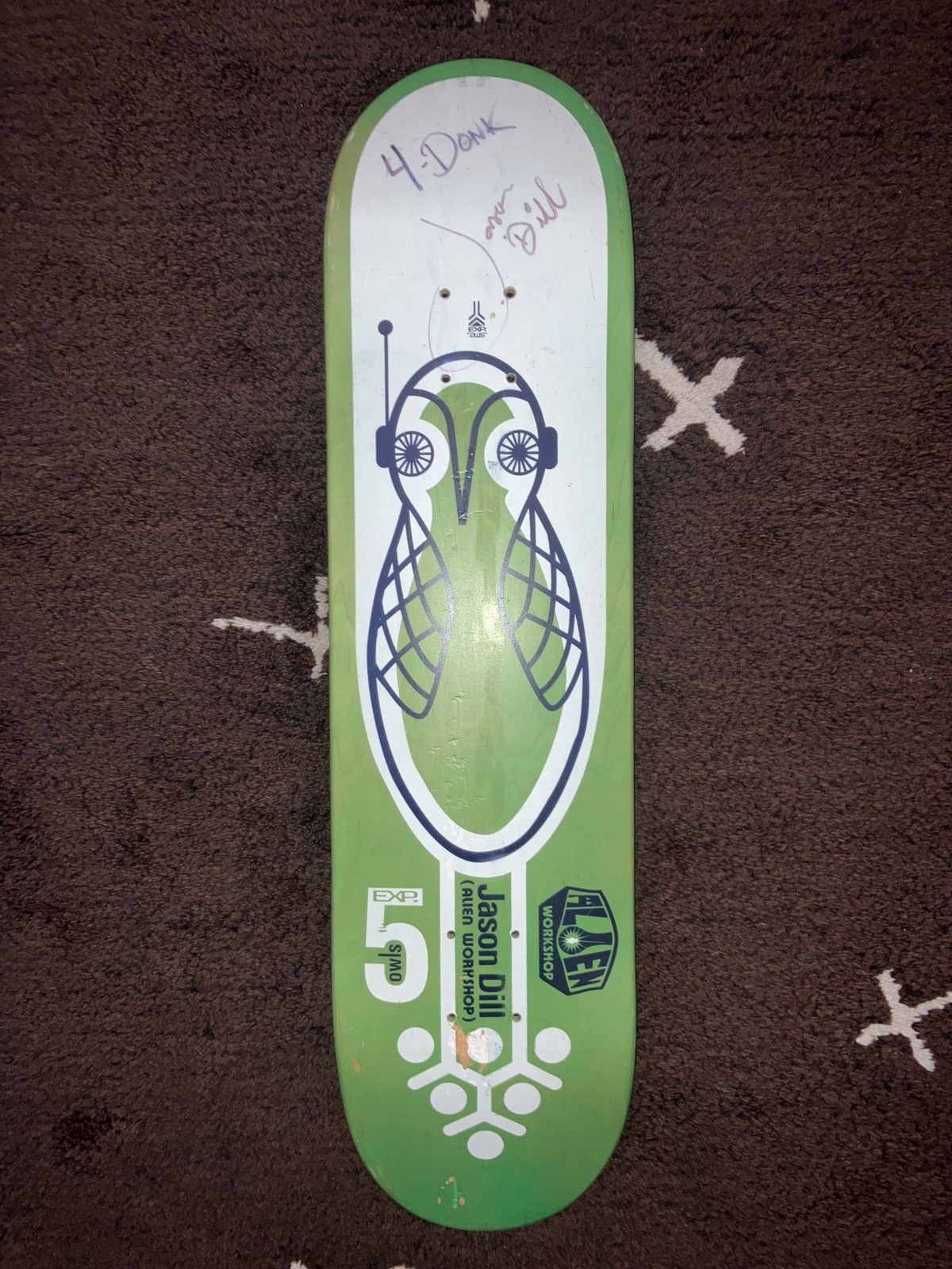 Workshop Alien Workshop Signed Jason Dill Graphic Y2k