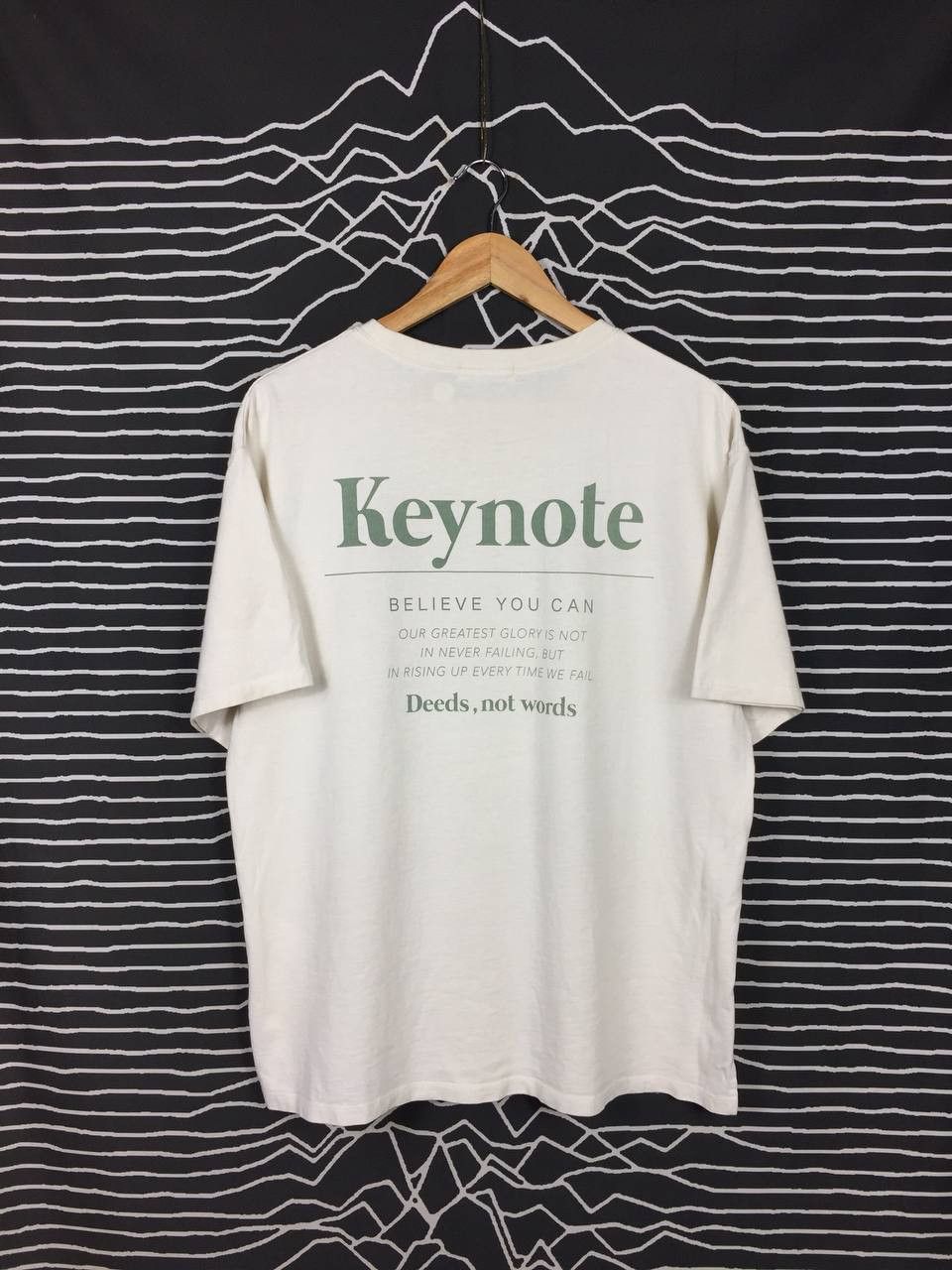 Vintage Wego Keynote Deeds Not Words Quote Statement Tee Hoodie, Sweatshirt | FlexRushtees.com