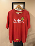Vintage Nerd Brain Is For Lovers Red Distressed T Shirt Hoodie, Sweatshirt | FlexRushtees.com