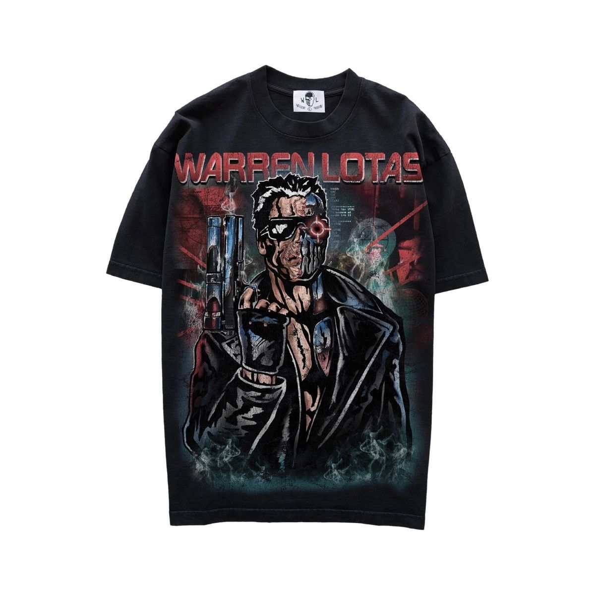 Lotas Warren Lotas The Eliminator Terminator New Black T Shirt