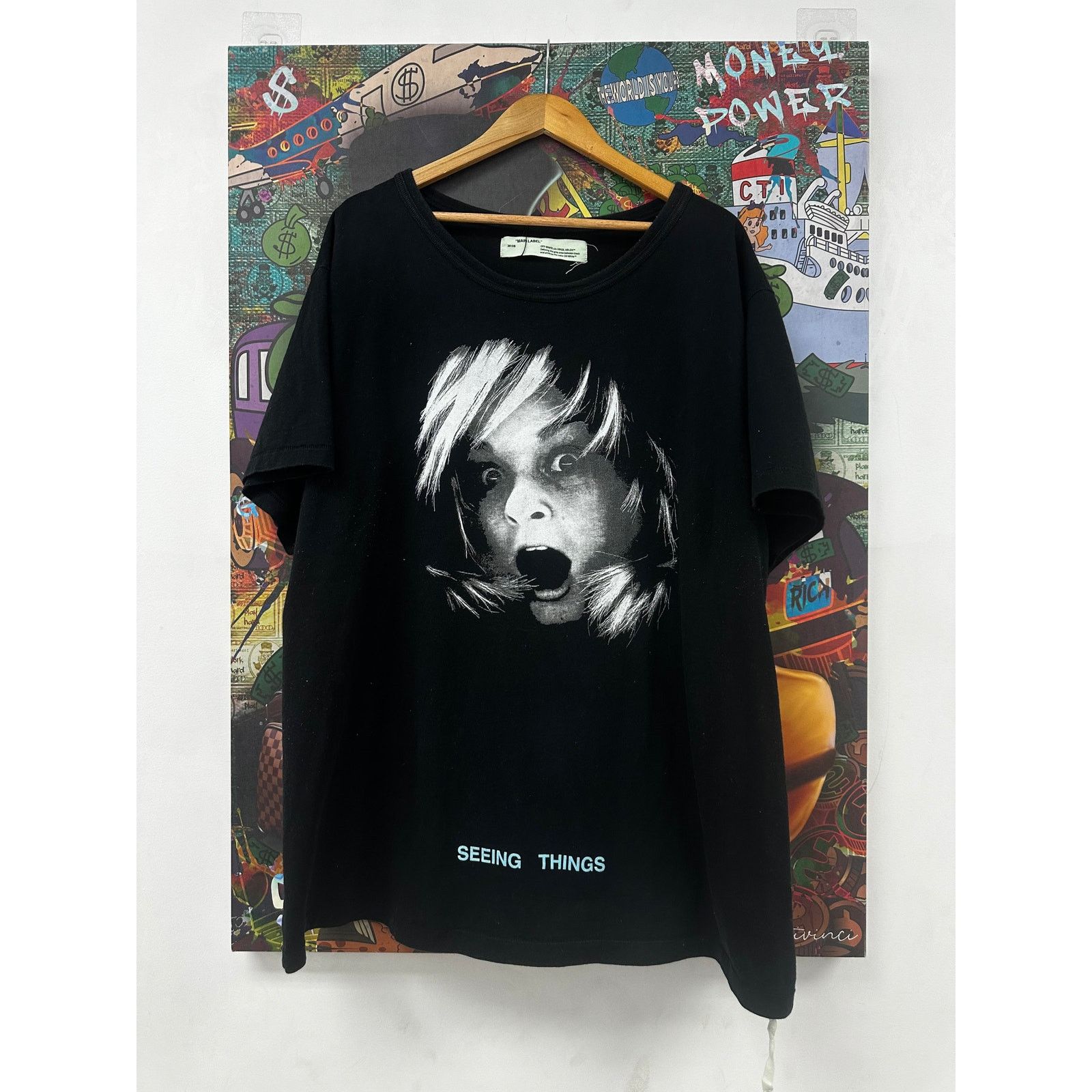 White Off White Seeing Things Tee Used Xl Hoodie, Sweatshirt | FlexRushtees.com