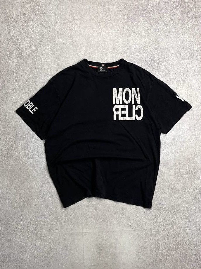 Grenoble Vintage Moncler Grenoble Black Boxy T Shirt L Hoodie, Sweatshirt | FlexRushtees.com