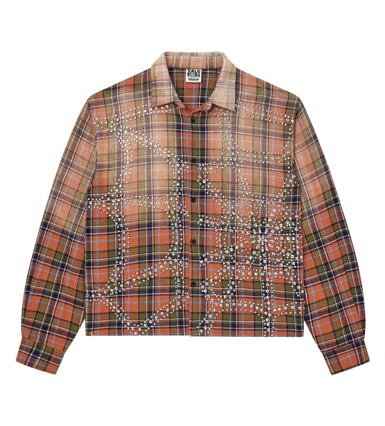 Vale Forever Pumpkin Patch Web Flannel Orange