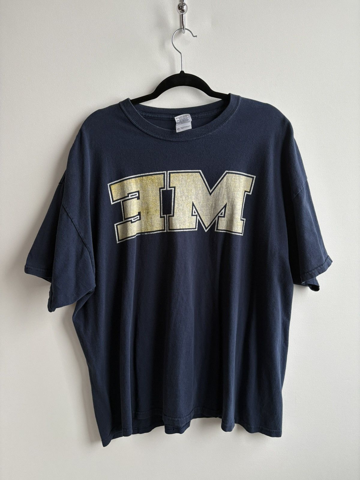 Eminem Vintage Y2k Streetwear Faded Eminem Michigan Varsity T Shirt Hoodie, Sweatshirt | FlexRushtees.com