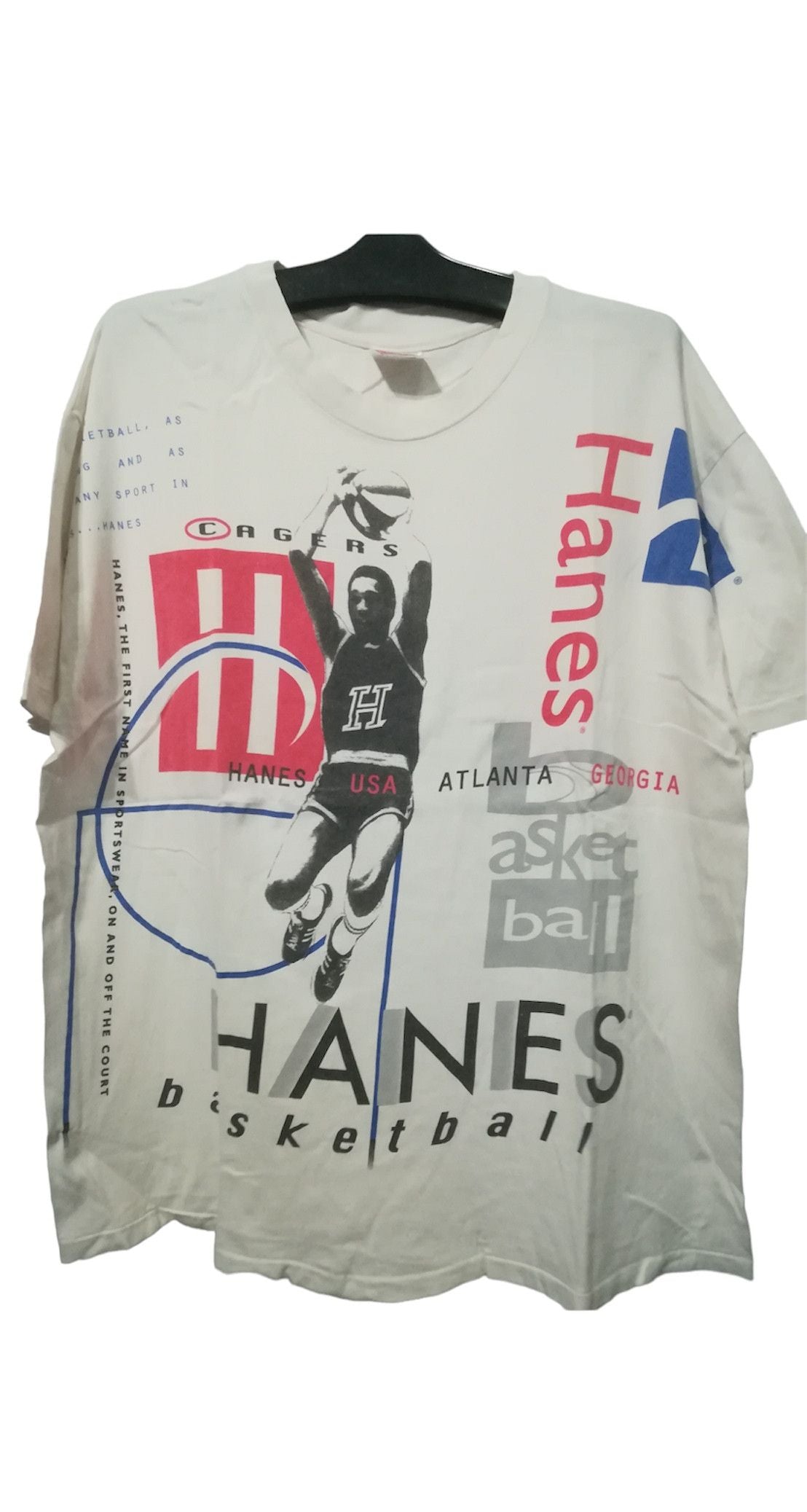 Usa Olympics X Vintage Vintage Hanes Usa Atlanta Georgia Basketball Tee