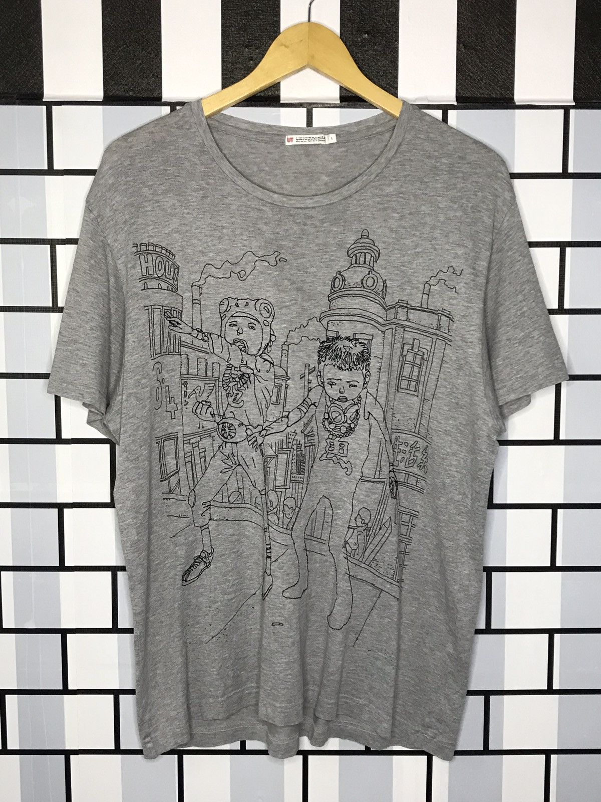 Japanese Brand X Uniqlo Tekkonkinkreet Anime Manga Taiyou Matsumoto Sew Graphic Te