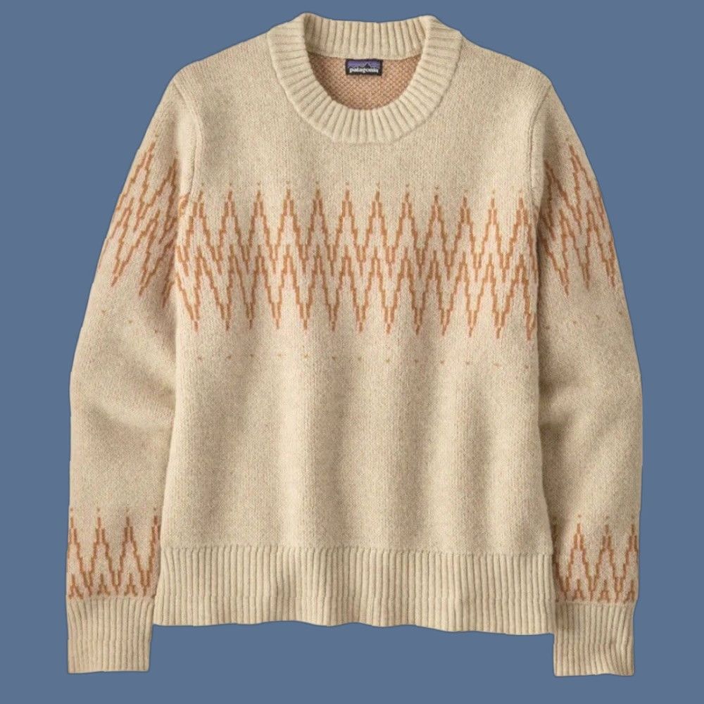 Patagonia Women S Sweater Crewneck Wool Blend Knit Beige Regular S Pullover 51025 Euc Fall