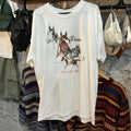 Designer X Vintage 90s Laura Rogers Horse Artist Print Paints Drawing T Shirt Hoodie, Sweatshirt | FlexRushtees.com