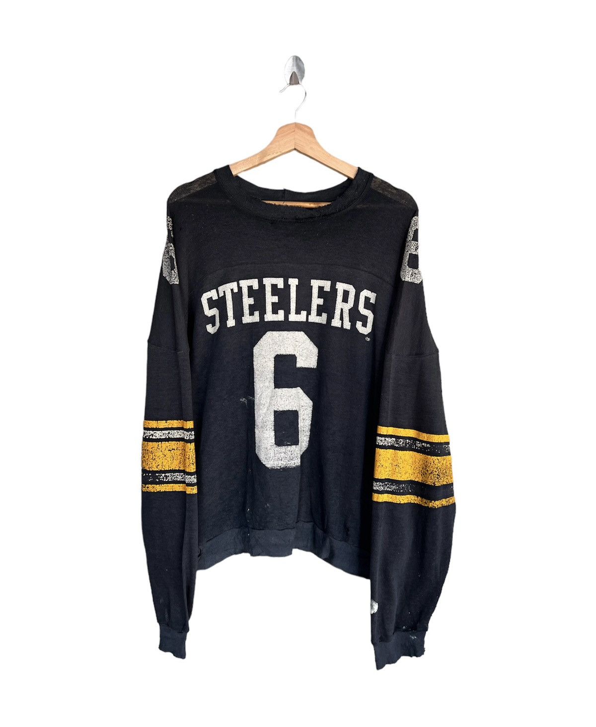 Vintage Steelers Rugby Jersey Sweatshirt