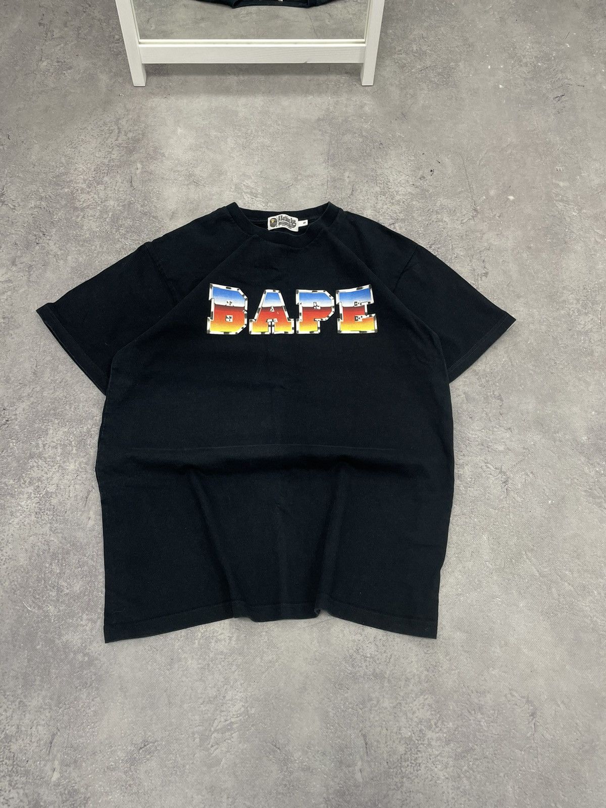 Bape T Shirt Big Centre Logo Tee Hoodie, Sweatshirt | FlexRushtees.com