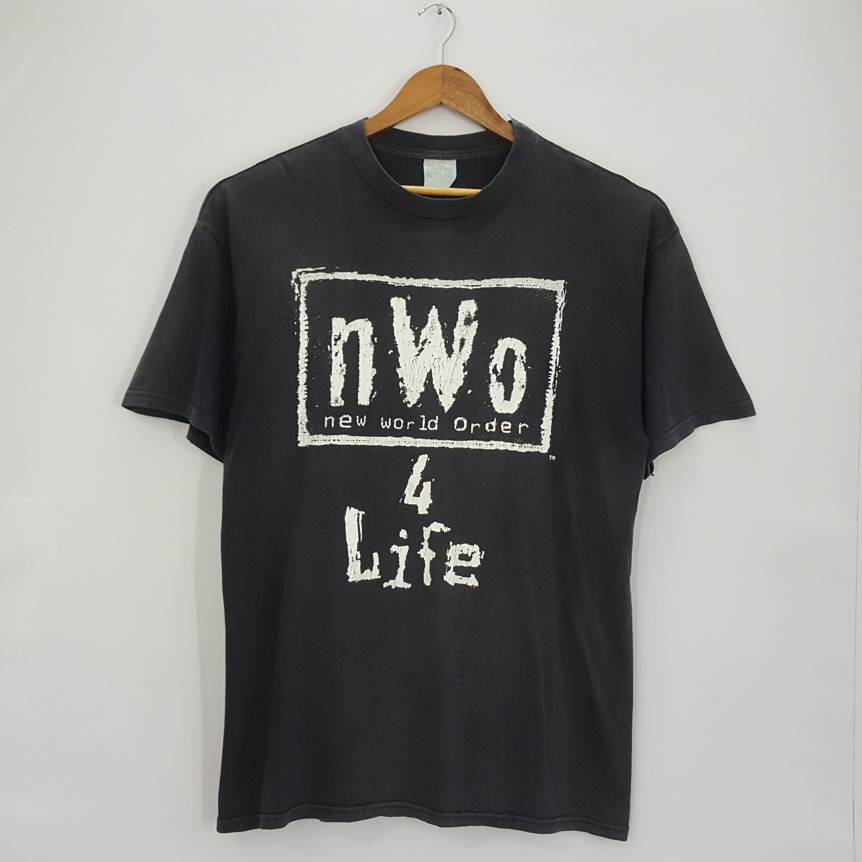 Wcw Nwo Vintage 90 S New World Order Wcw Wrestling 4 Life T Shirt 1 Hoodie, Sweatshirt | FlexRushtees.com