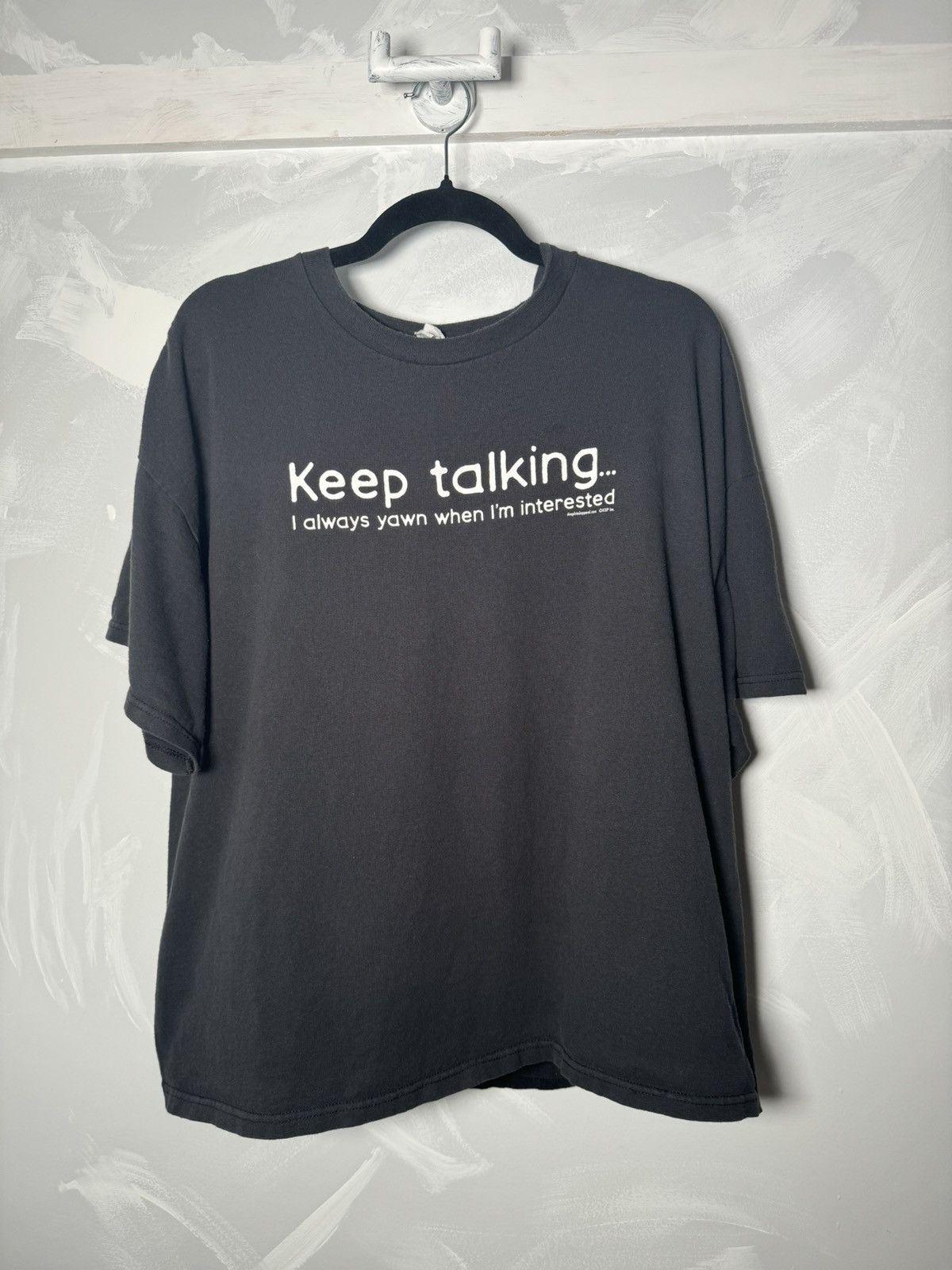 Alstyle Vintage Keep Talking Yawn Humor Quote T Shirt Hoodie, Sweatshirt | FlexRushtees.com