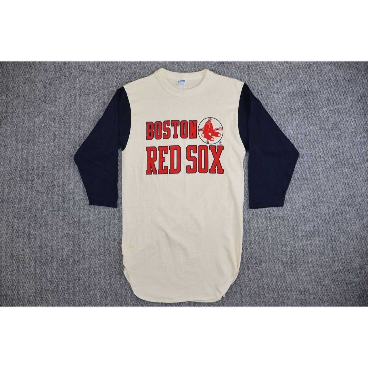Vintage Champion Boston Red Sox 3 4 Sleeve Raglan T Shirt