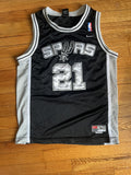Vintage Kids Large Tim Duncan Spurs Jersey