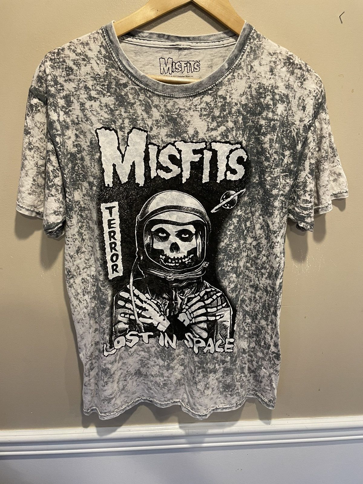Misfits All Over Print Tee Medium Grey Hoodie, Sweatshirt | FlexRushtees.com