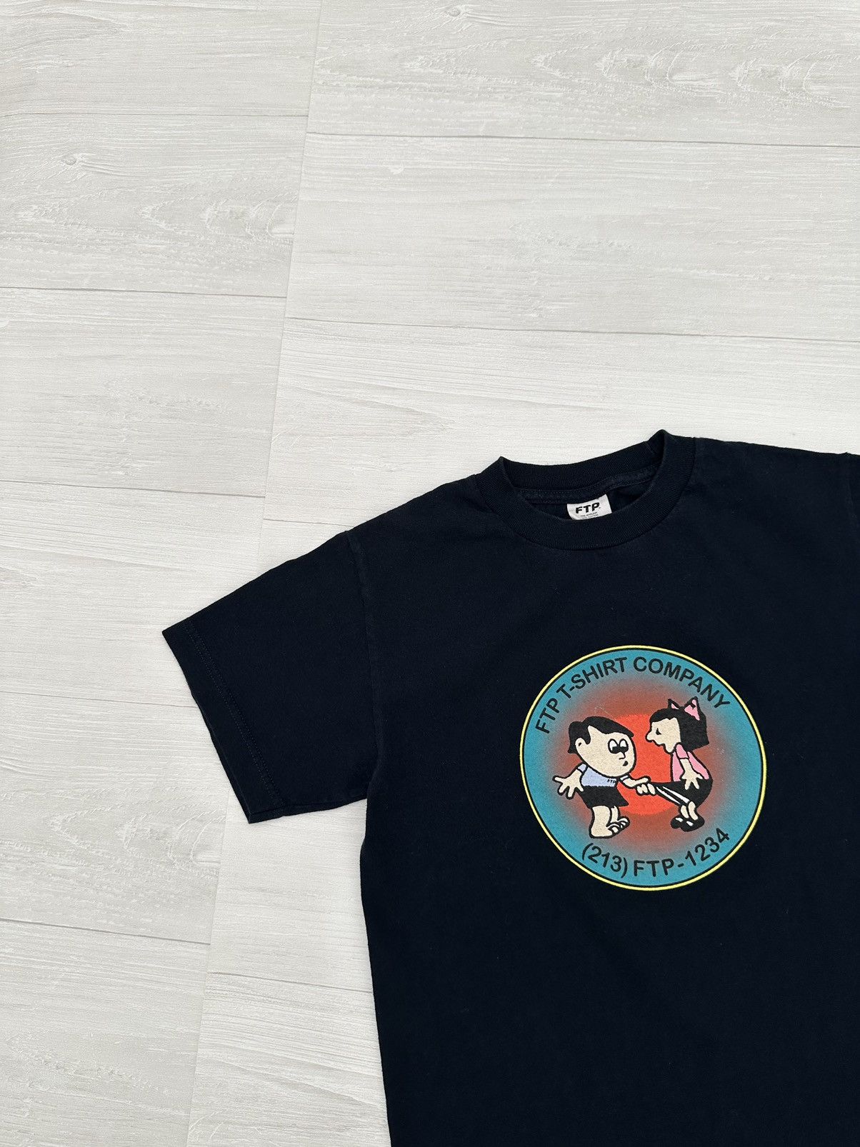 The Population Fuck The Population Navy T Shirt Company Logo Tee Small S Hoodie, Sweatshirt | FlexRushtees.com