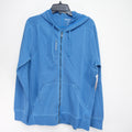 Reebok Crossfit Dark Bright Blue Zip Up Fall Hoodie Size Medium