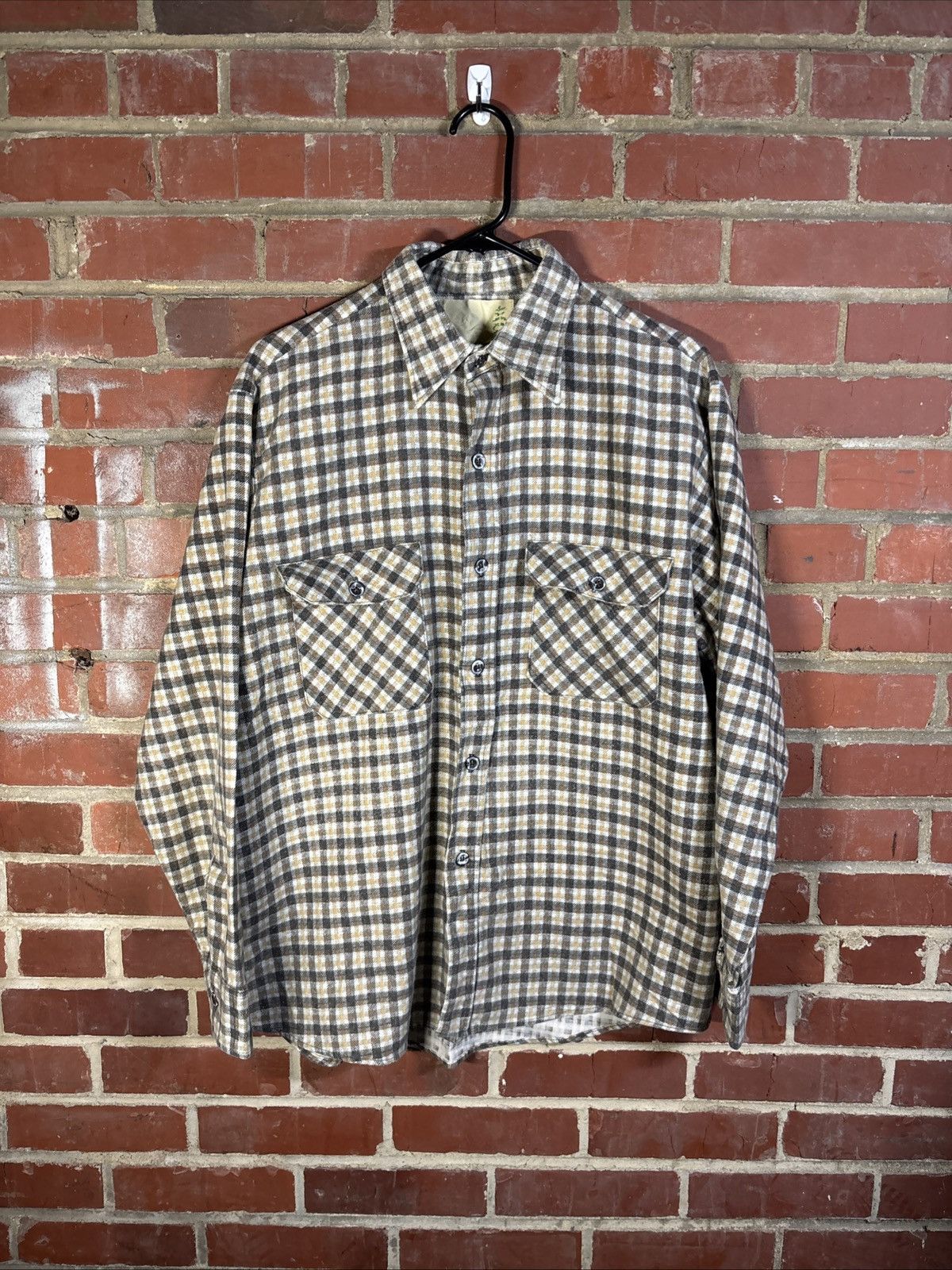 Vintage 70s Fieldmaster Flannel Shirt Sears Grunge Sz L