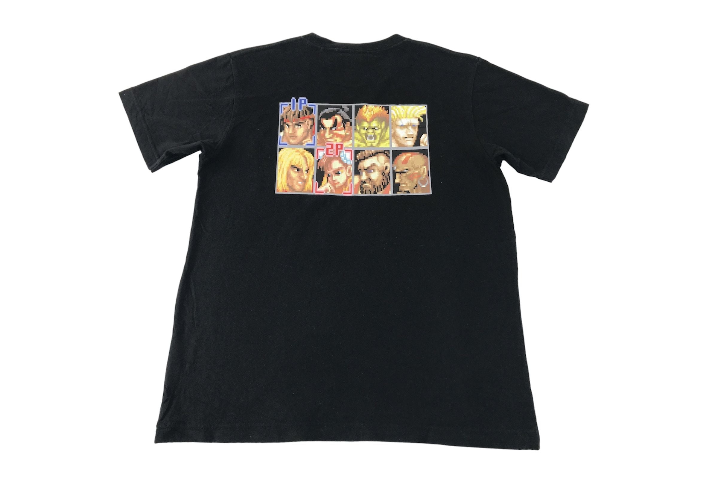 Japanese Brand Capcom Usa Street Fighter 16 Bit Graphic Box Printed Tee