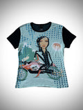 Custo Barcelona 2000 S Custo Barcelona Printed Y2k Baby Tee