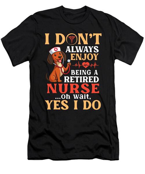 Nurse Dog Humor Poster T-Shirt