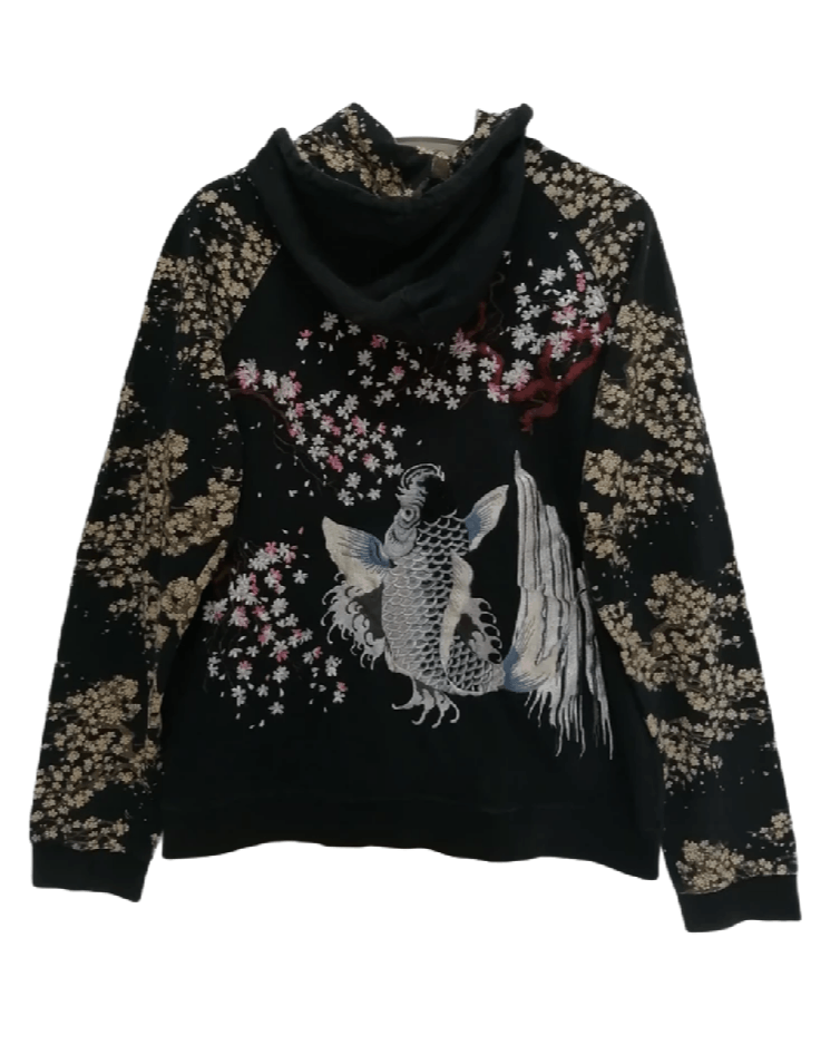 Brand Japanese Classic Script Sukajan Sugoi Fish Hoodie T-Shirts, Sweatshirt | FlexRushtees.com