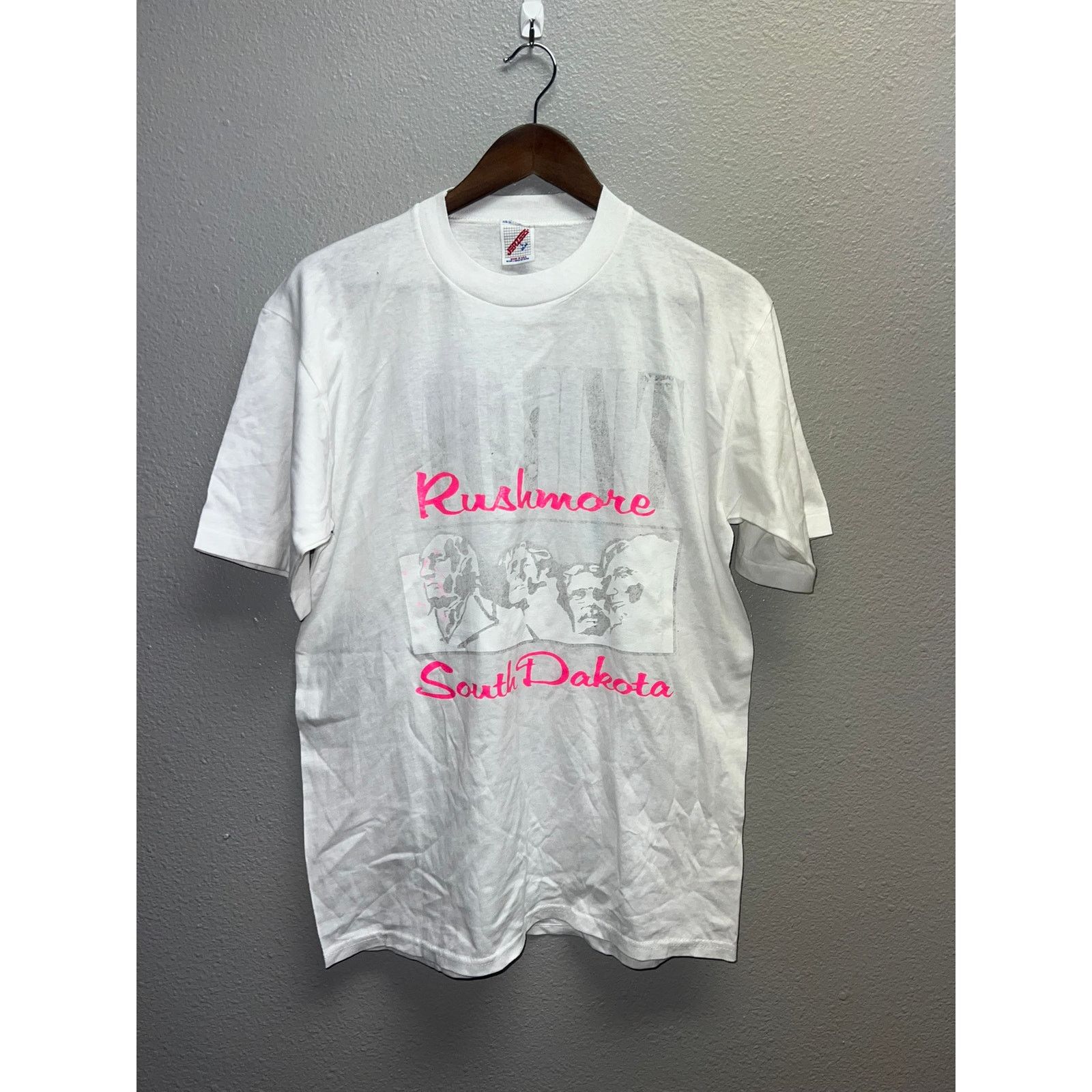 Jerzees Vintage Sample Shirt Mount Rushmore South Dakota Tee 90s L Hoodie, Sweatshirt | FlexRushtees.com