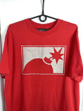 Hundreds The Hunders Tee T Shirt Big Reflective Logo Boom Red Hoodie, Sweatshirt | FlexRushtees.com