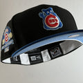 New Era 7 3 8 Black Blue Chicago Cubs Wave 1990 Asg 2 Tone Fitted