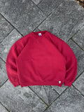 Vintage Russell Athletics Made In U S A Faded Red Crewneck
