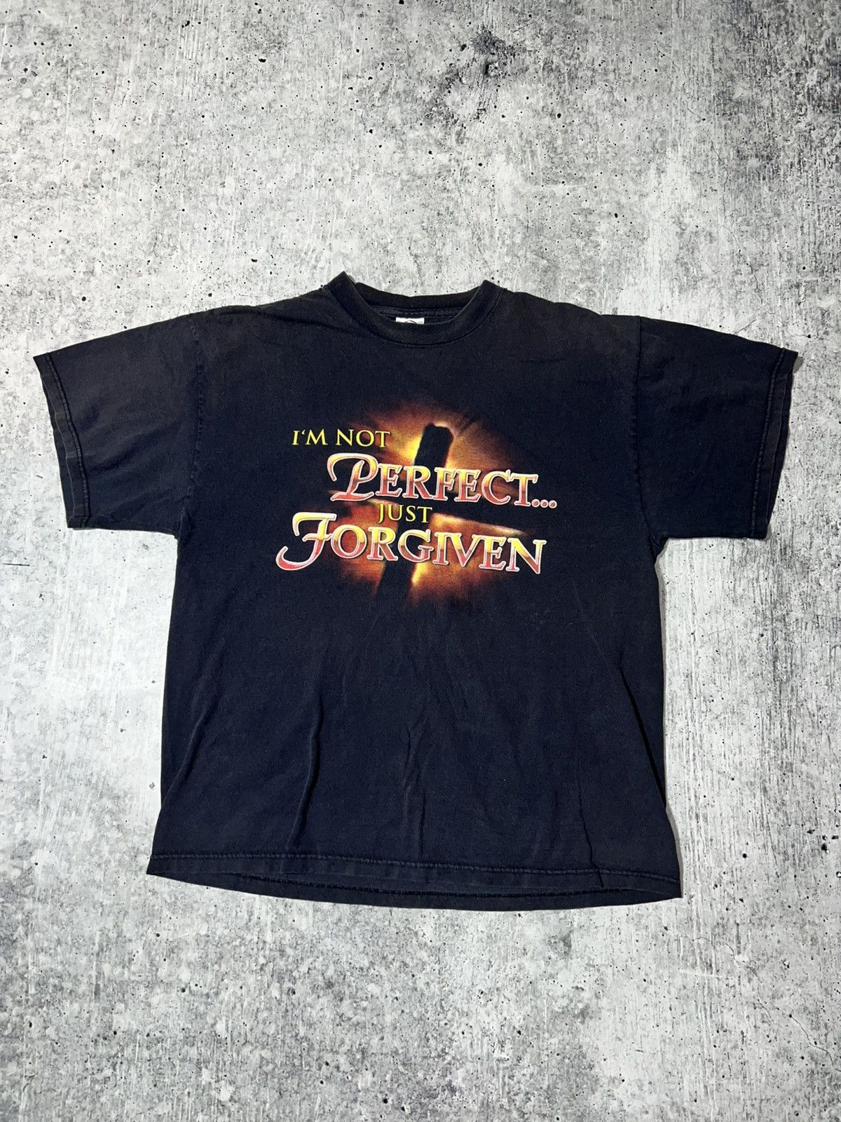 Vintage 90s Faded Religious Graphic Tee Hoodie, Sweatshirt | FlexRushtees.com