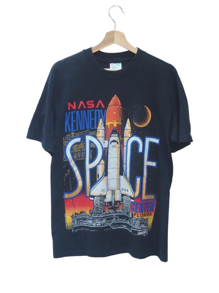 Nasa Kennedy Center Florida 1990 Vintage Tee