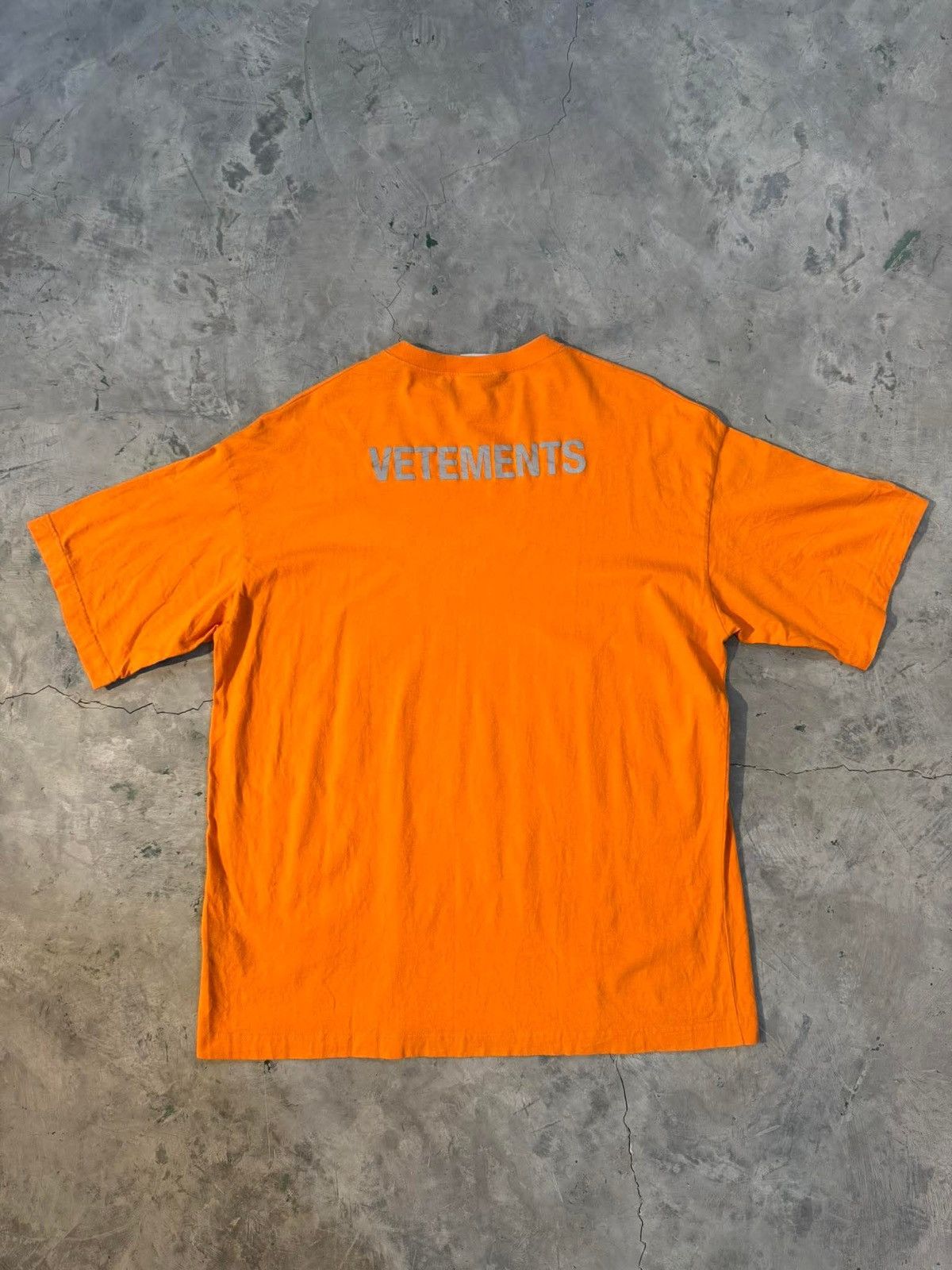 Vetements Staff 3m Reflective Oversized Tee Hoodie, Sweatshirt | FlexRushtees.com