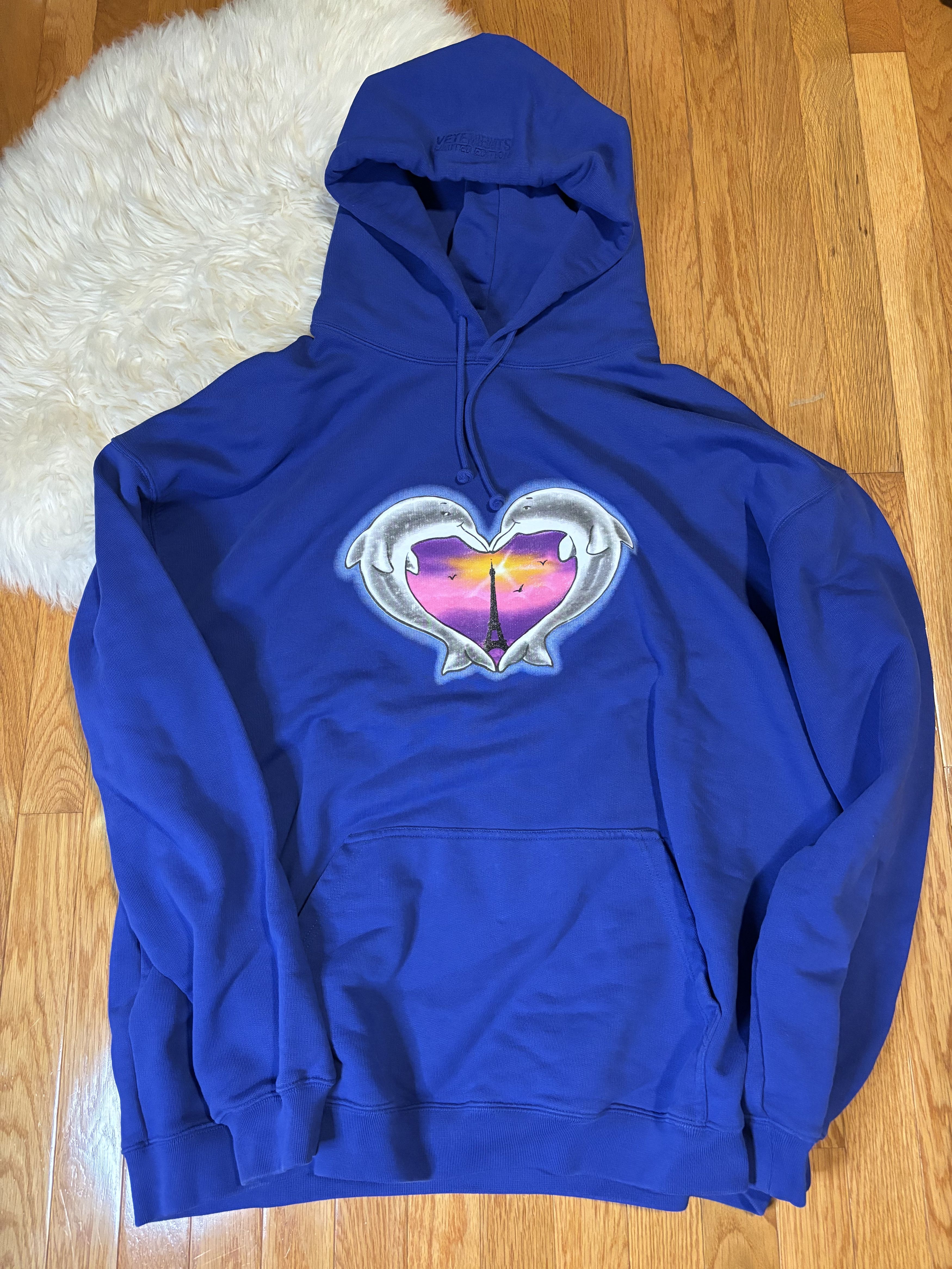 Vetements Dolphin Heart Hoodie T-Shirts, Sweatshirt | FlexRushtees.com