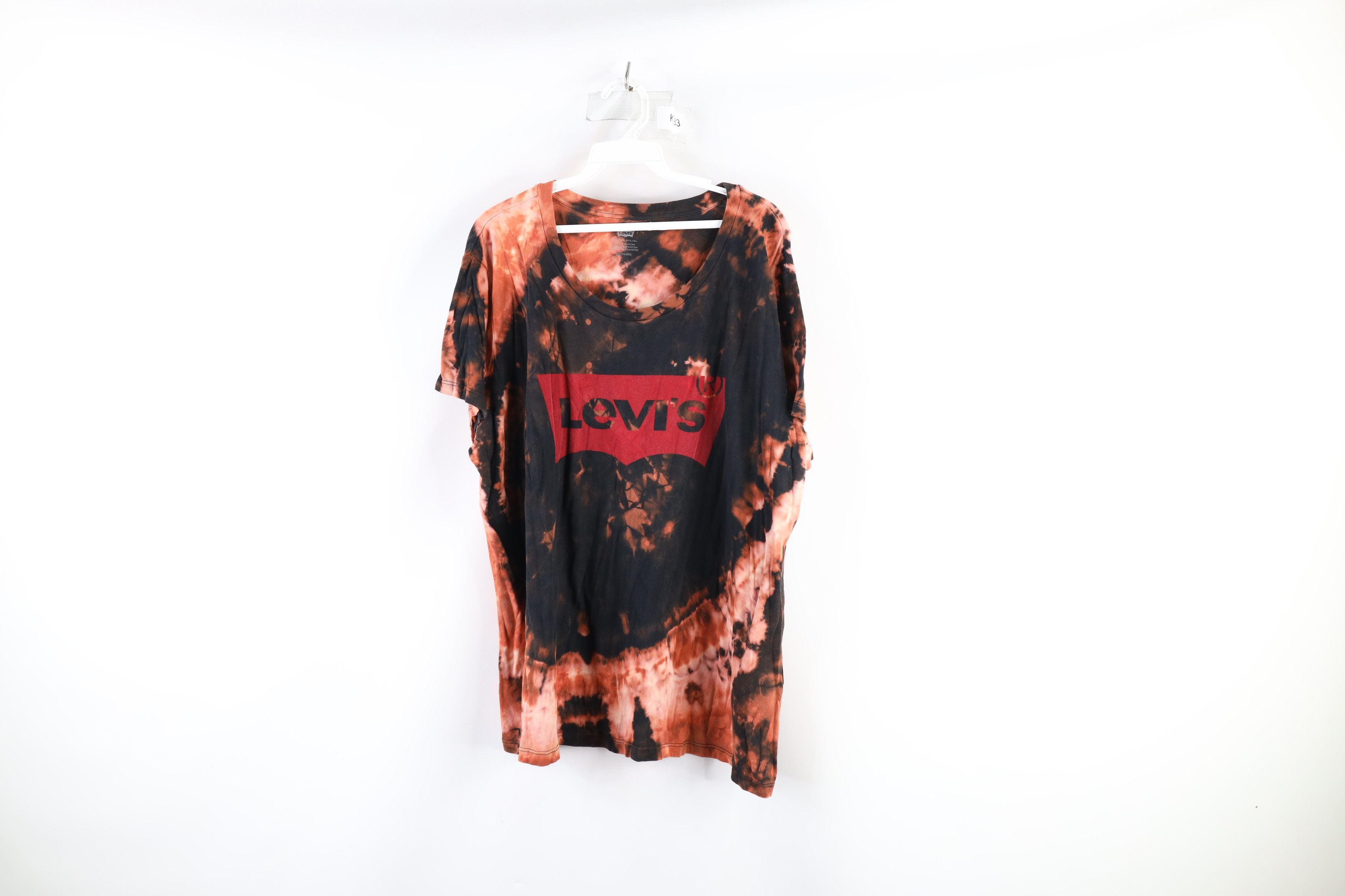 Vintage Levis Wash Spell Out Big Logo Short Sleeve T Shirt Trippy