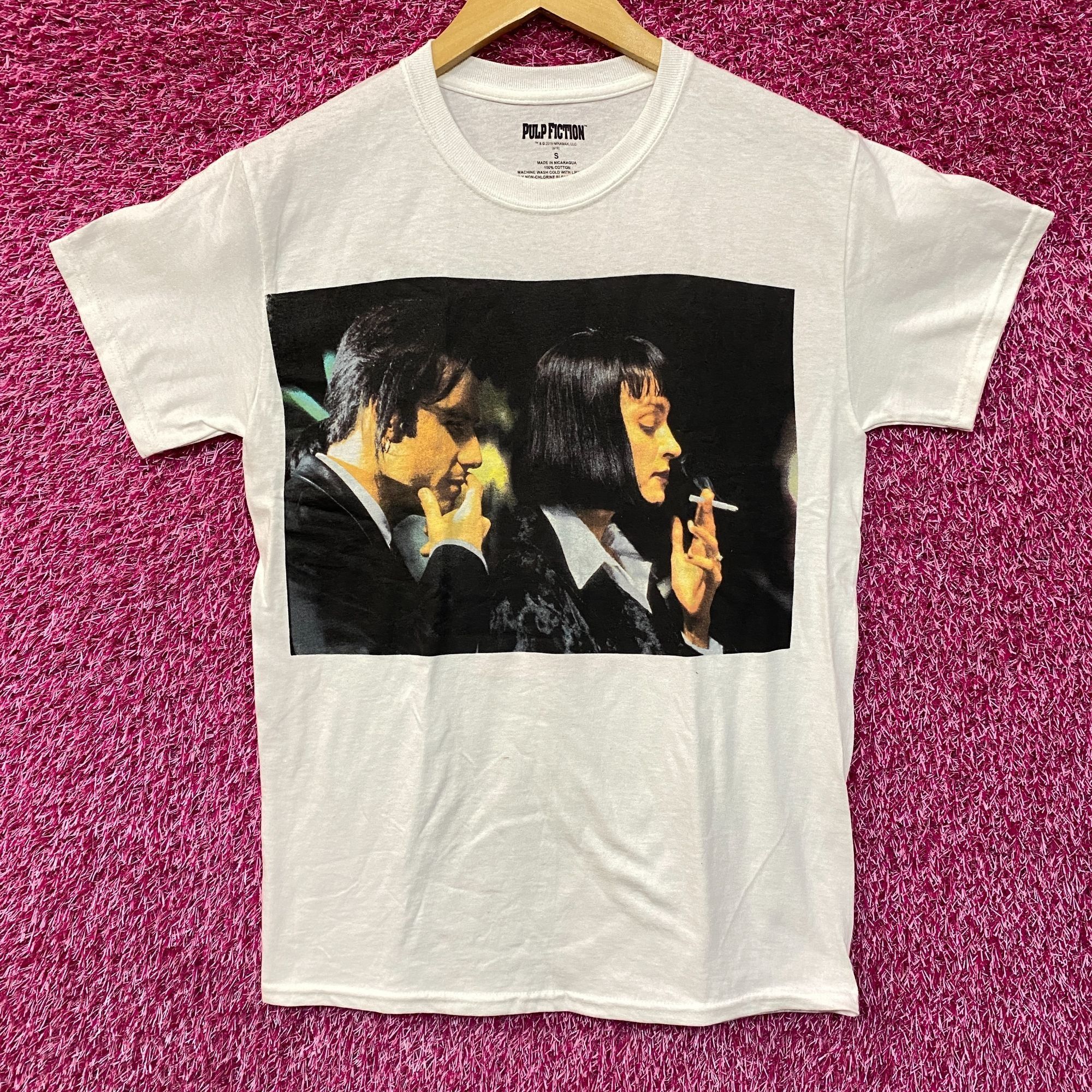 Other Pulp Fiction Mia Wallace And Vincent Vega T Shirt Small Hoodie, Sweatshirt | FlexRushtees.com