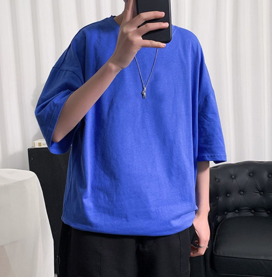 Other Custom Blue Oversized Tee Hoodie, Sweatshirt | FlexRushtees.com
