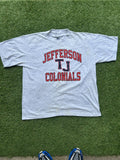 Vintage 90s Jefferson Tj Colonials High School T Shirt Hoodie, Sweatshirt | FlexRushtees.com