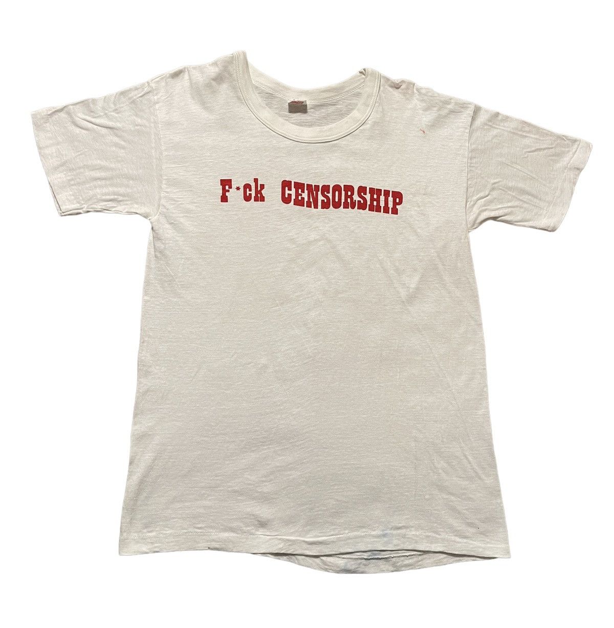 Vintage 50s 60s Censorship Unamerican Freedom Shirt Small S