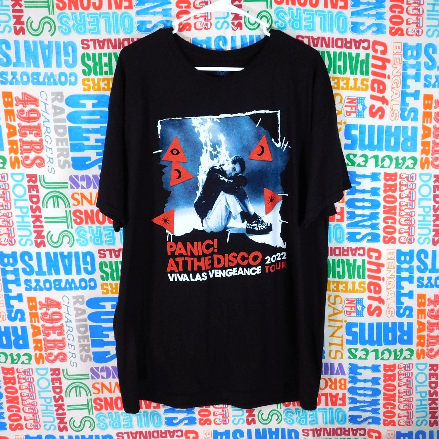 Fruit Of The Loom Panic At The Disco Viva Las Vengeance Tour 2022 T Shirt Xl Hoodie, Sweatshirt | FlexRushtees.com