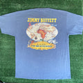 Giant X Vintage Vintage Y2k Jimmy Buffett Shirt Far Side Tour Map Blue Tee