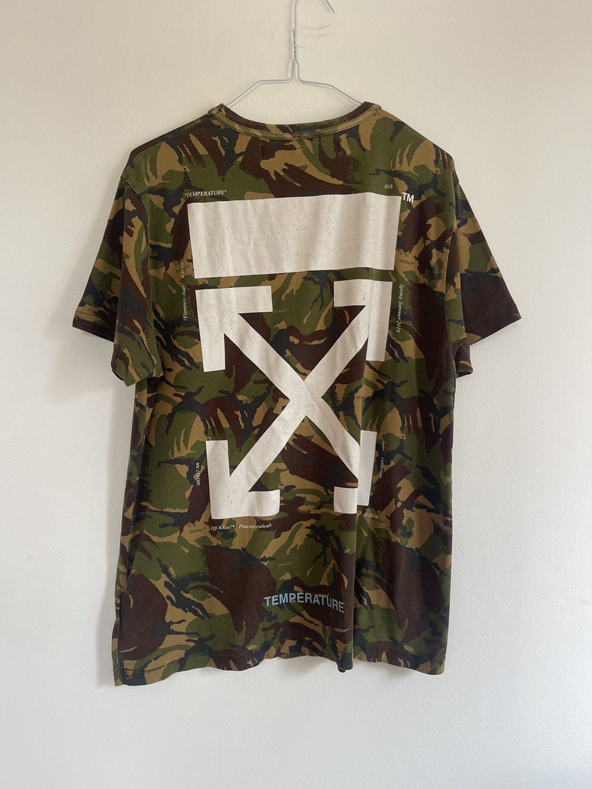 White Off White Camouflage Tee Hoodie, Sweatshirt | FlexRushtees.com