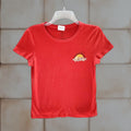 Volcom Women S Red Graphic T Shirt Small Casual Beach Tropical Logo